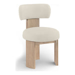 Atelier Vegan Leather Upholstered Dining Chair in Taupe