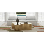 Tevere Large Iron Coffee Table in Gold