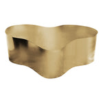 Tevere Large Iron Coffee Table in Gold