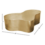 Tevere Large Iron Coffee Table in Gold