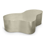 Tevere Large Iron Coffee Table in Silver