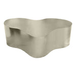 Tevere Large Iron Coffee Table in Silver