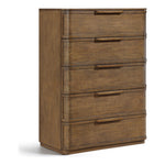 Tiberio Oak Veneer And Solid Wood Chest in Brown