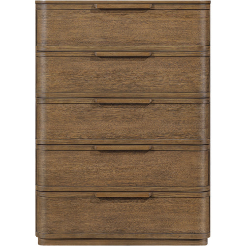 Tiberio Oak Veneer And Solid Wood Chest in Brown