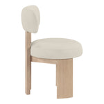 Atelier Vegan Leather Upholstered Dining Chair in Taupe
