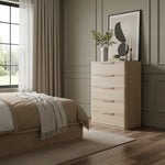 Tiberio Oak Veneer And Solid Wood Chest in Natural