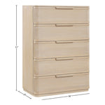 Tiberio Oak Veneer And Solid Wood Chest in Natural