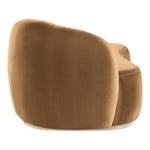 Gustavo Velvet Upholstered Chaise in Saddle