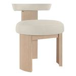 Atelier Vegan Leather Upholstered Dining Chair in Taupe