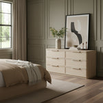 Tiberio Oak Veneer And Solid Wood Dresser in Natural