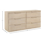 Tiberio Oak Veneer And Solid Wood Dresser in Natural