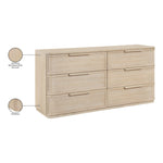 Tiberio Oak Veneer And Solid Wood Dresser in Natural