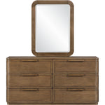 Tiberio Solid Wood Mirror in Brown