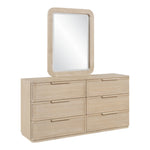 Tiberio Solid Wood Mirror in Natural