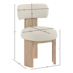 Atelier Vegan Leather Upholstered Dining Chair in Taupe