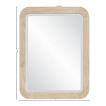 Tiberio Solid Wood Mirror in Natural
