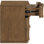 Tiberio Oak Veneer And Solid Wood Nightstand in Brown
