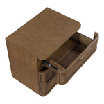 Tiberio Oak Veneer And Solid Wood Nightstand in Brown