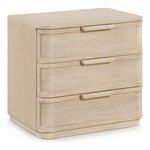 Tiberio Oak Veneer And Solid Wood Nightstand in Natural