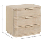 Tiberio Oak Veneer And Solid Wood Nightstand in Natural