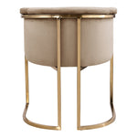 Tierra Velvet Upholstered Dining Chair in Beige