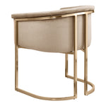 Tierra Velvet Upholstered Dining Chair in Beige