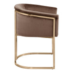 Tierra Velvet Upholstered Dining Chair in Brown