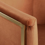 Tierra Velvet Upholstered Dining Chair in Cognac