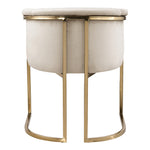 Tierra Velvet Upholstered Dining Chair in Cream