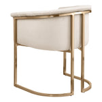 Tierra Velvet Upholstered Dining Chair in Cream