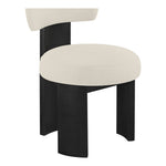 Atelier Vegan Leather Upholstered Dining Chair in Taupe