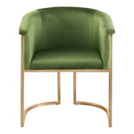 Tierra Velvet Upholstered Dining Chair in Olive