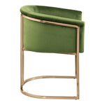 Tierra Velvet Upholstered Dining Chair in Olive