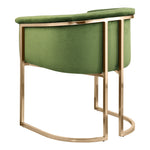 Tierra Velvet Upholstered Dining Chair in Olive