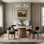Atelier Vegan Leather Upholstered Dining Chair in Black