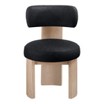 Atelier Vegan Leather Upholstered Dining Chair in Black