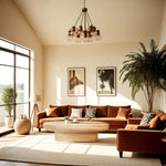 Tivoli Travertine Finish Concrete Indoor / Outdoor Coffee Table in Natural