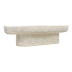 Tivoli Travertine Finish Concrete Indoor / Outdoor Coffee Table in Natural
