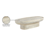 Tivoli Travertine Finish Concrete Indoor / Outdoor Coffee Table in Natural