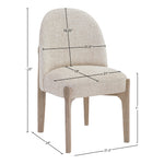 Torino Fabric Upholstered Dining Chair in Beige