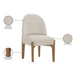 Torino Fabric Upholstered Dining Chair in Beige