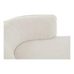 Hilton Boucle Fabric Upholstered Chaise Lounge in Cream