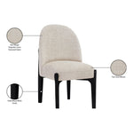 Torino Fabric Upholstered Dining Chair in Beige