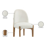 Torino Fabric Upholstered Dining Chair in Cream