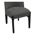 Torino Fabric Upholstered Dining Chair in Black