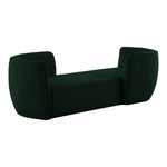 Hilton Boucle Fabric Upholstered Chaise Lounge in Green