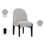 Torino Fabric Upholstered Dining Chair in Grey