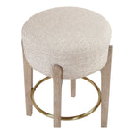 Torino Fabric Upholstered Counter Stool in Beige