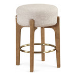 Torino Fabric Upholstered Counter Stool in Beige