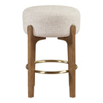 Torino Fabric Upholstered Counter Stool in Beige